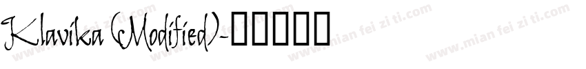 Klavika (Modified)字体转换